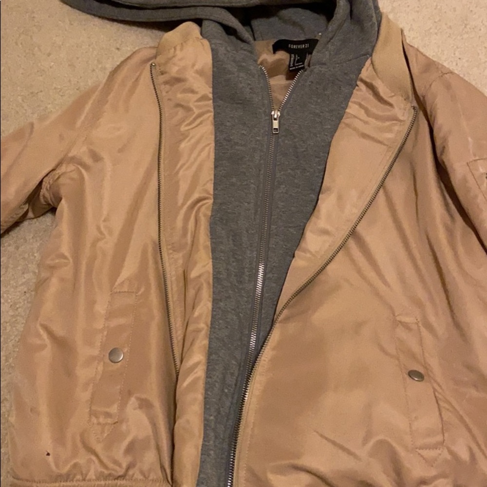 Bomber sweatshirt jacket